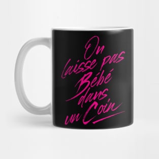 dans un coin noir Mug